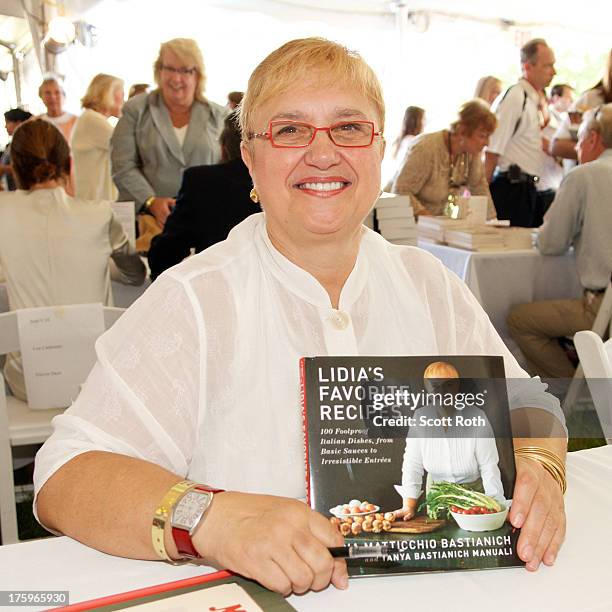 Lidia Bastianich attends the 9th Annual Authors Night at The East Hampton Library on August 10, 2013 in East Hampton, New York.