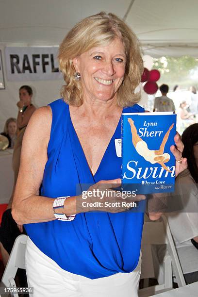 Lynn Sherr attends 9th Annual Authors Night at The East Hampton Library on August 10, 2013 in East Hampton, New York.