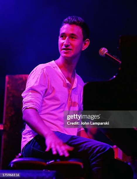 Michael Pollack performs at the Best Buy Theater on August 10, 2013 in New York City.