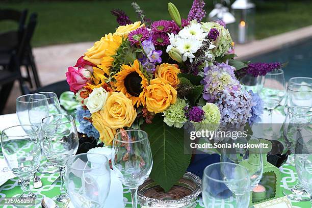 Atmosphere at a Private Dinner Celebrating the 9th Annual Authors Night at Private Residence on August 10, 2013 in East Hampton, New York.