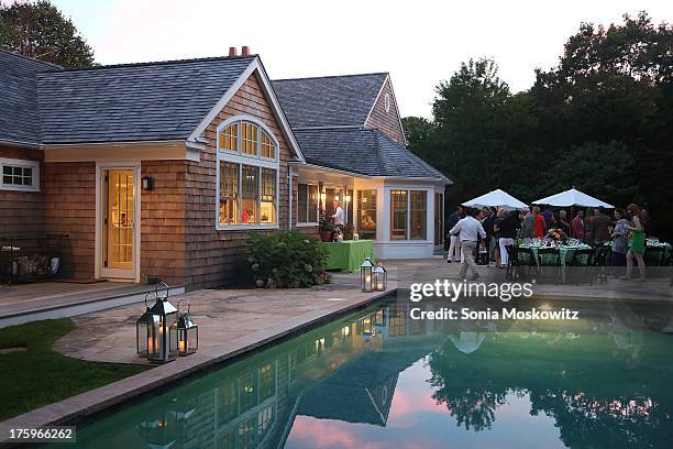 Atmosphere at a Private Dinner Celebrating the 9th Annual Authors Night at Private Residence on August 10, 2013 in East Hampton, New York.