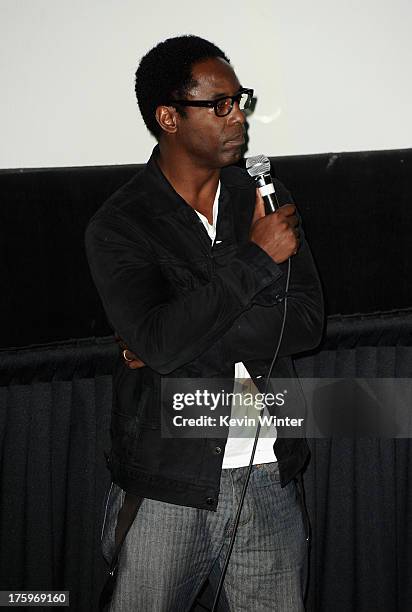 Actor Isaiah Washington attends "Blue Caprice" premiere during NEXT WEEKEND, presented by Sundance Institute at Sundance Sunset Cinema on August 10,...