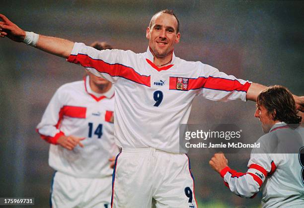 Czechoslovak footballer Jan Koller during a friendly international against Holland at Philips Stadion, Eindhoven, 13th November 1999. The match ended...