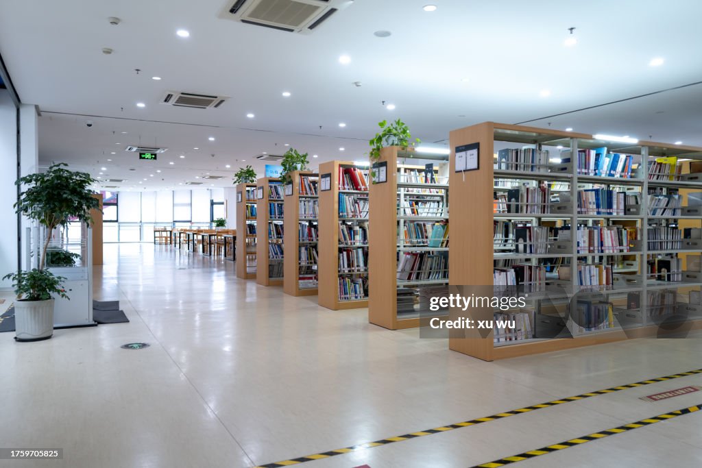 Library Overhead Rows Rows Of Bookcases In The Public Library High-Res Stock Photo - Getty Images
