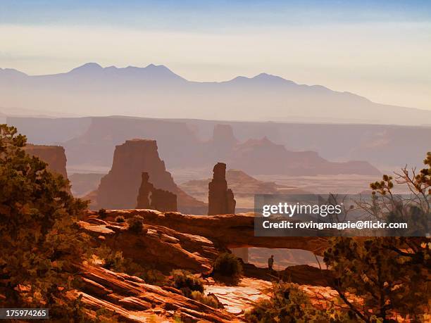 layers and levels - canyonlands national park stockfoto's en -beelden
