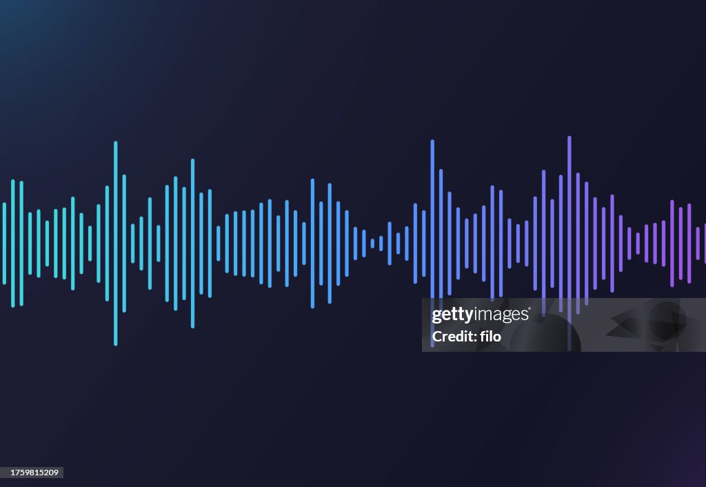 Audio-Linie-Podcast-Schallwellenform-Gradient
