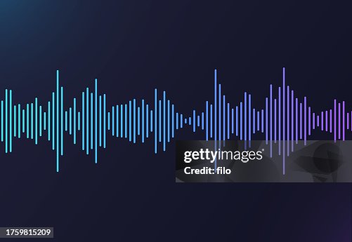 Audio Line Podcast Sound Wave Form Gradient Audio Line Podcast Sound Wave Form Gradient