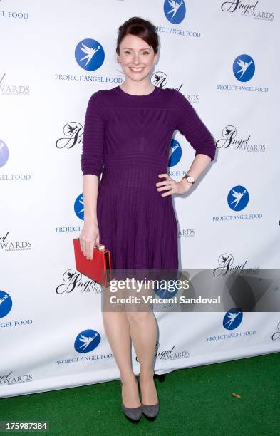 Actress Bryce Dallas Howard attends Project Angel Food's annual summer soiree Angel Awards 2013 honoring Jane Lynch at Project Angel Food on August...