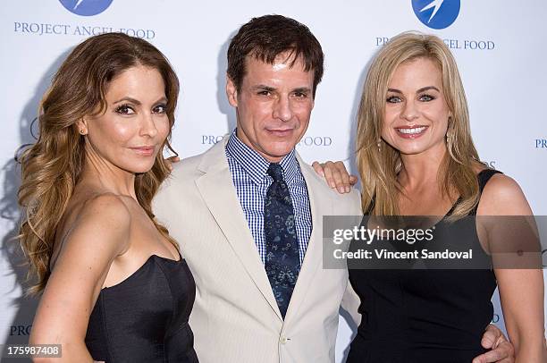 Actors Jessica Collins, Christian LeBlanc and Lisa LoCicero attends Project Angel Food's annual summer soiree Angel Awards 2013 honoring Jane Lynch...