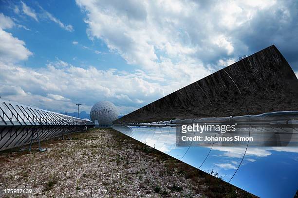 Radomes that contain radar antennas stand at an operating facility of the Bundesnachrichtendienst, or BND, the main German foreign intelligence...