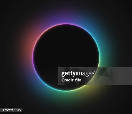 Circle Glow Frame Eclipse Black Hole Abstract Circle Glow Frame Eclipse Black Hole Abstract