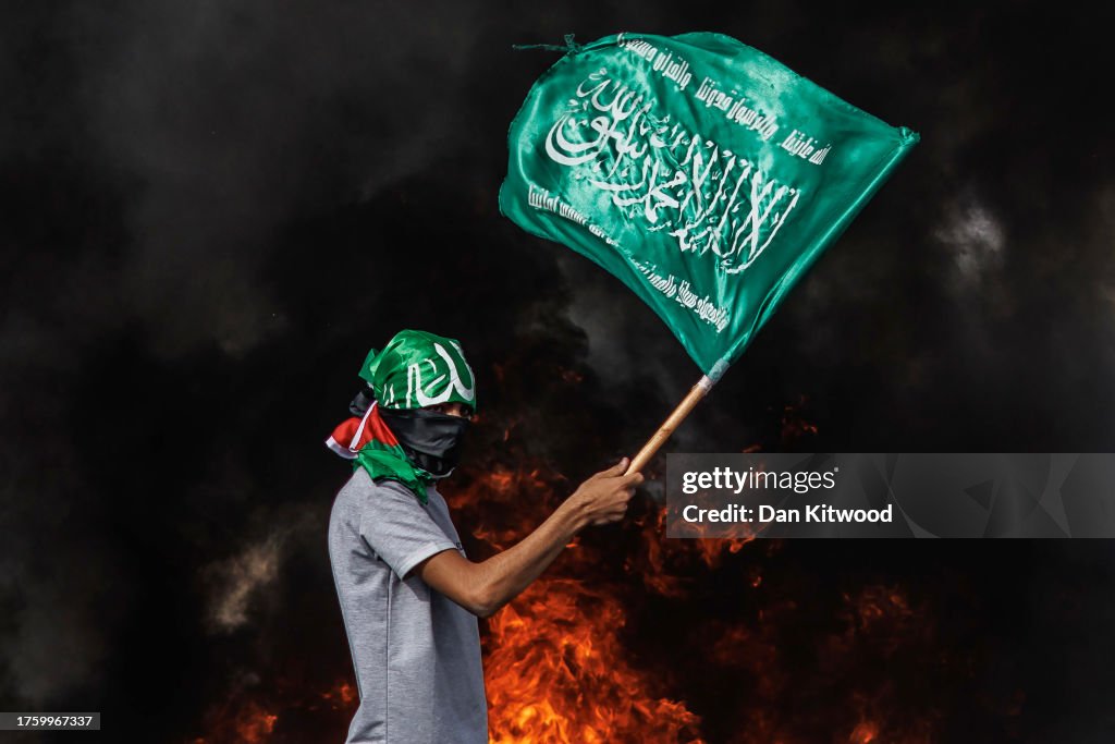 Palestinians Protest In West Bank As Regional Tensions Rise