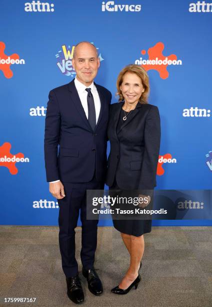 President and CEO of Paramount Pictures and Nickelodeon Brian Robbins and Chair of Paramount Shari Redstone attend Nickelodeon, ATTN: and iCivics...