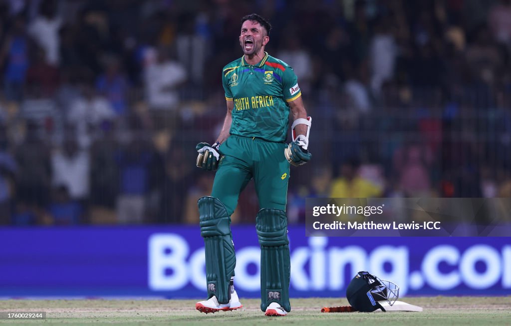 Keshav Maharaj Of South Africa Reacts After Hitting The Winning Runs keshav-maharaj-of-south-africa-reacts-after-hitting-the-winning-runs