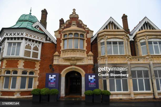 The Bletchley Park Estate on day two of the AI Safety Summit 2023 at Bletchley Park in Bletchley, UK, on Thursday, Nov. 2, 2023. The two-day summit...