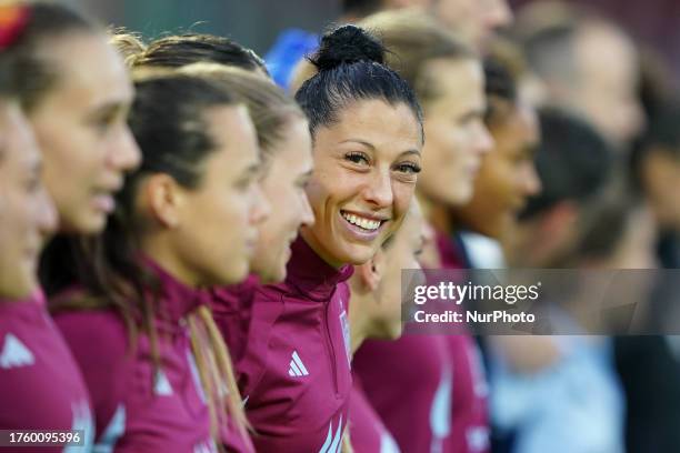 Jenni Hermoso of Spain looks on during the UEFA Women's Nations League match between Italy Women and Spain Women at Stadio Arechi on October 27, 2023...