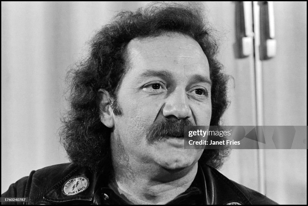 Close-up of American biker Sonny Barger , a founding member of the ...