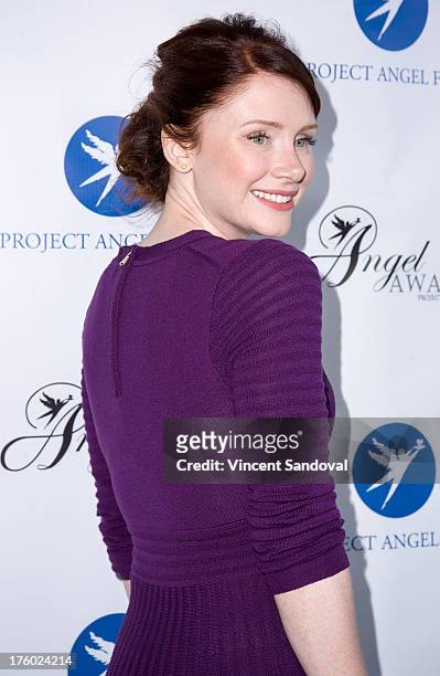 Actress Bryce Dallas Howard attends Project Angel Food's annual summer soiree Angel Awards 2013 honoring Jane Lynch at Project Angel Food on August...