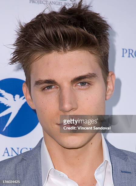 Actor Nolan Gerard Funk attends Project Angel Food's annual summer soiree Angel Awards 2013 honoring Jane Lynch at Project Angel Food on August 10,...