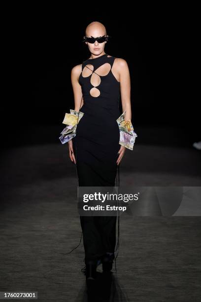 Fashion designer Sergio Castaño-Peña at Syndical Chamber at Spring/Summer 2024 fashion show during the 080 Barcelona Fashion Week at Recinte...