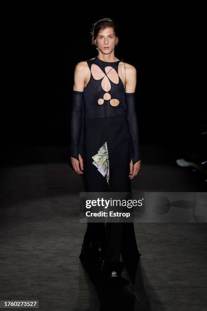 Fashion designer Sergio Castaño-Peña at Syndical Chamber at Spring/Summer 2024 fashion show during the 080 Barcelona Fashion Week at Recinte...