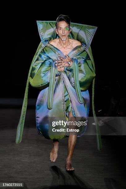 Fashion designer Sergio Castaño-Peña at Syndical Chamber at Spring/Summer 2024 fashion show during the 080 Barcelona Fashion Week at Recinte...