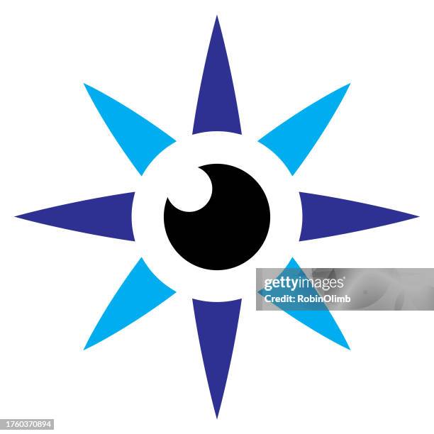 graphic eye icon - exploding watch stock illustrations