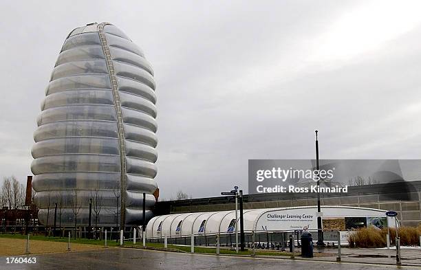 The National Space Centre is shown February 4, 2003 in Leicester, United Kingdom. The center held a memorial for the Space Shuttle Columbia...