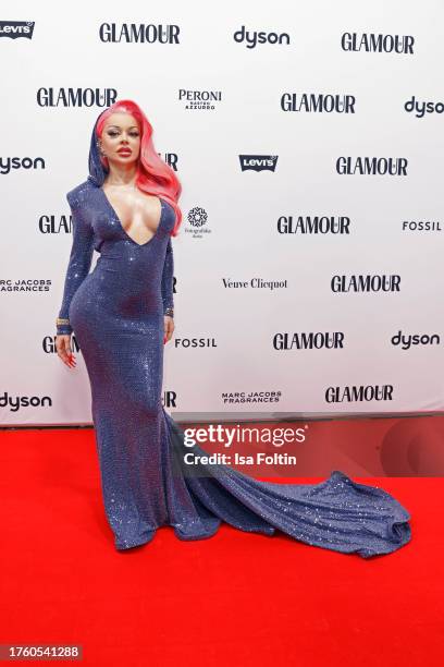 Katja Krasavice attends the GLAMOUR Women Of The Year Awards 2023 at Fotografiska Berlin on November 2, 2023 in Berlin, Germany.