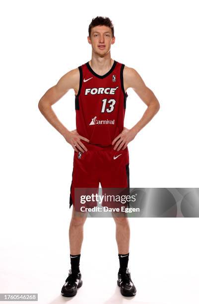 Drew Peterson of the Sioux Falls Skyforce poses for a portrait during 2023-24 G League during media day at the Sanford Pentagon on November 2, 2023...