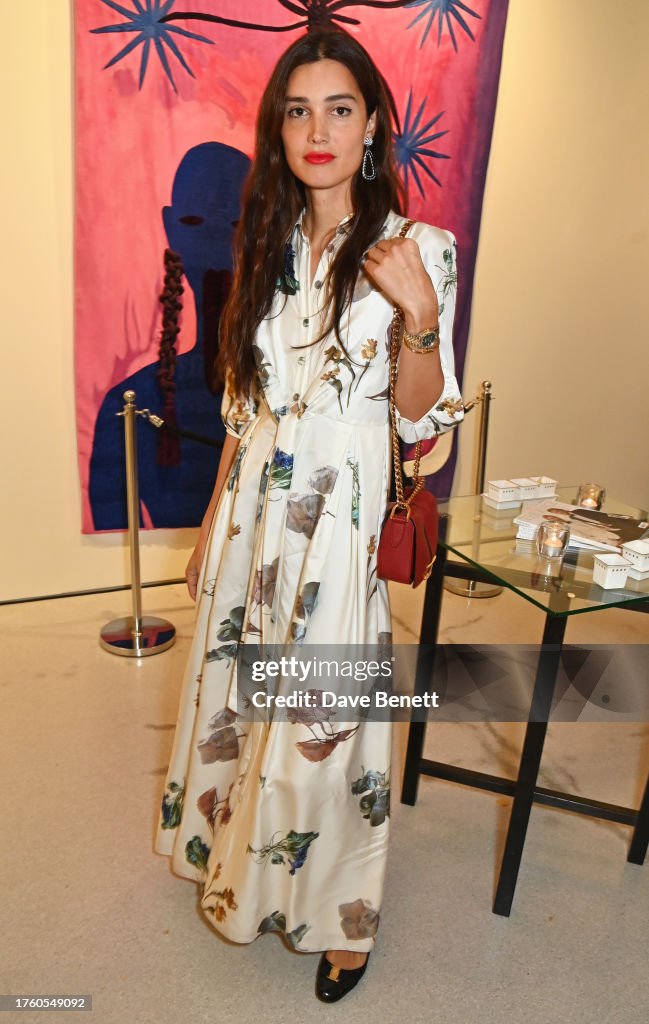 Ari Reid attends The Rake XV anniversary party at Claridge's ArtSpace