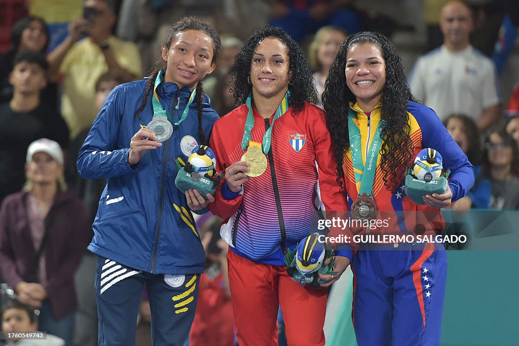 WRESTLING-PANAM-2023-SANTIAGO-PODIUM