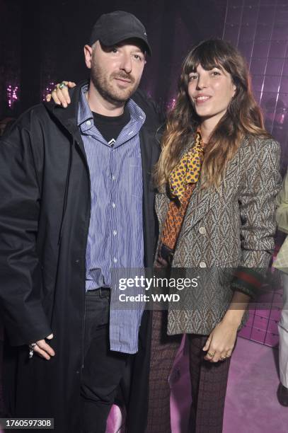 Demna Gvasalia and Lou Doillon in the front row