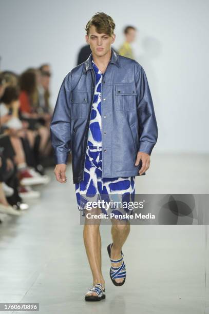 Sebastian Sauve on the catwalk