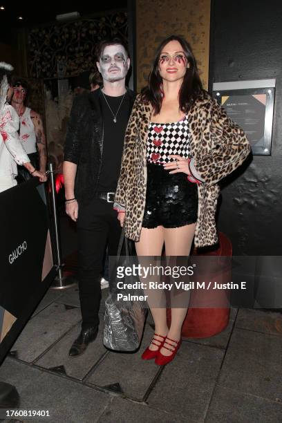 Richard Jones and Sophie Ellis-Bextor seen attending Hallowzeem Party at Gaucho to celebrate Halloween 2023 on October 27, 2023 in London, England.