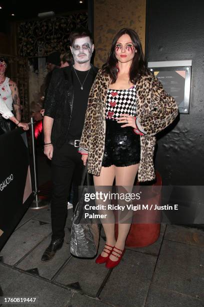 Richard Jones and Sophie Ellis-Bextor seen attending Hallowzeem Party at Gaucho to celebrate Halloween 2023 on October 27, 2023 in London, England.