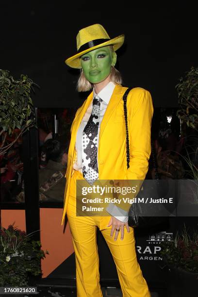 Roxy Horner seen attending Hallowzeem Party at Gaucho to celebrate Halloween 2023 on October 27, 2023 in London, England.