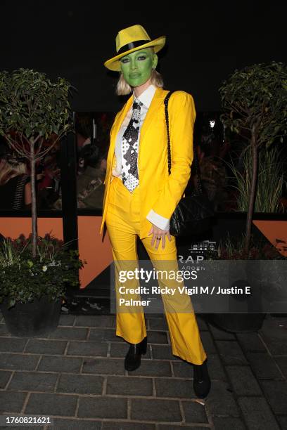 Roxy Horner seen attending Hallowzeem Party at Gaucho to celebrate Halloween 2023 on October 27, 2023 in London, England.