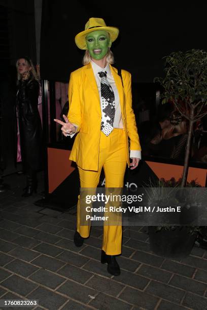 Roxy Horner seen attending Hallowzeem Party at Gaucho to celebrate Halloween 2023 on October 27, 2023 in London, England.