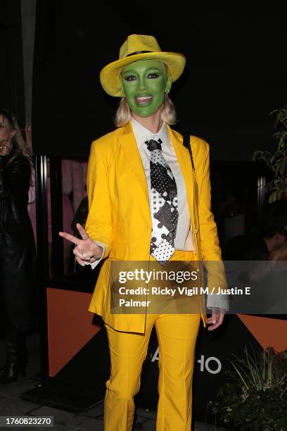 Roxy Horner seen attending Hallowzeem Party at Gaucho to celebrate Halloween 2023 on October 27, 2023 in London, England.