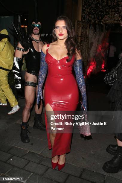 Mae Muller seen attending Hallowzeem Party at Gaucho to celebrate Halloween 2023 on October 27, 2023 in London, England.