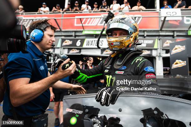 Cameron Waters driver of the Monster Energy Racing Ford Mustang GT during the Gold Coast 500, part of the 2023 Supercars Championship Series at...