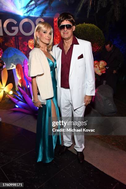 Molly Sims and Scott Stuber attend the Annual Casamigos Halloween Party on October 27, 2023 in Los Angeles, California.