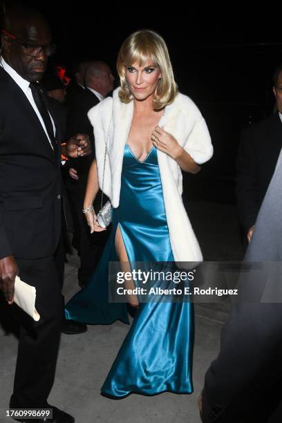 Molly Sims arrives to the Annual Casamigos Halloween Party on October 27, 2023 in Los Angeles, California.