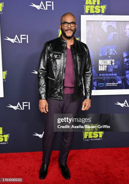 Tyler Perry attends the 2023 AFI Fest - Centerpiece Screening of "Maxine's Baby: The Tyler Perry Story" at TCL Chinese Theatre on October 27, 2023 in...
