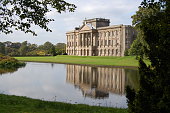 Typical English Mansion House And Moat