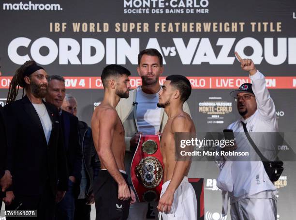 Joe Cordina and Edward Vazquez Weigh In ahead of their IBF Super-Featherweight World Title fight tomorrow night at Casino de Monte-Carlo on November...