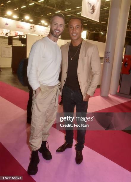 Christian Millette and Laurent Maistret attend "Salon Du Chocolat 2023 - Chocolate Fair" 28th Edition to benefit to Mécénat Chirurgie Cardiaque at...