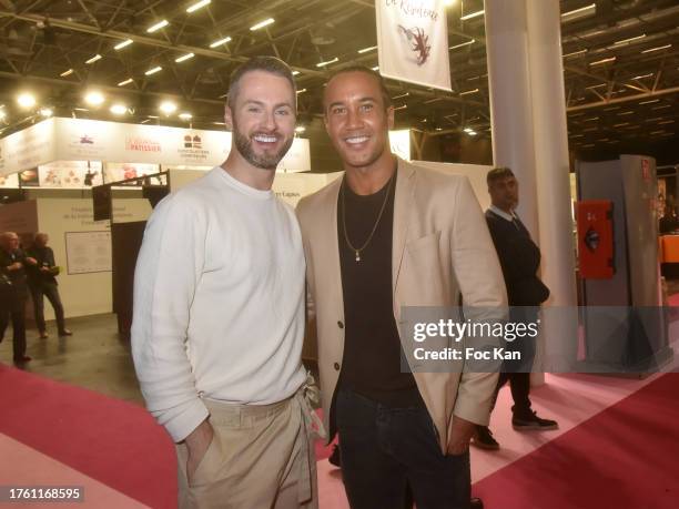 Christian Millette and Laurent Maistret attend "Salon Du Chocolat 2023 - Chocolate Fair" 28th Edition to benefit to Mécénat Chirurgie Cardiaque at...