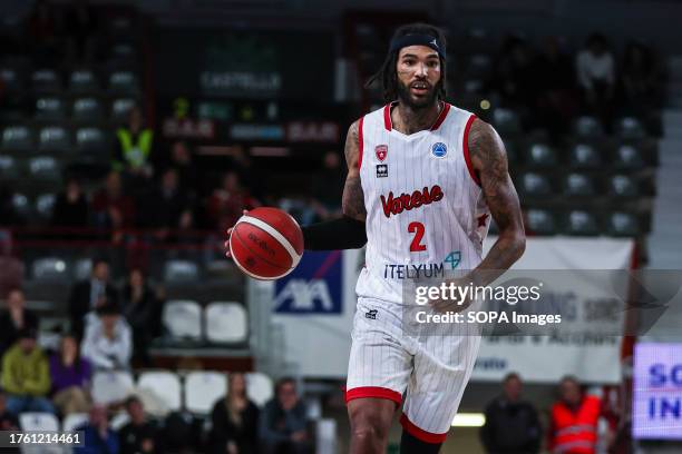 Willie Cauley-Stein of Itelyum Varese seen in action during the FIBA Europe Cup 2023/24 Regular Season Group I game between Itelyum Varese and BC TSU...